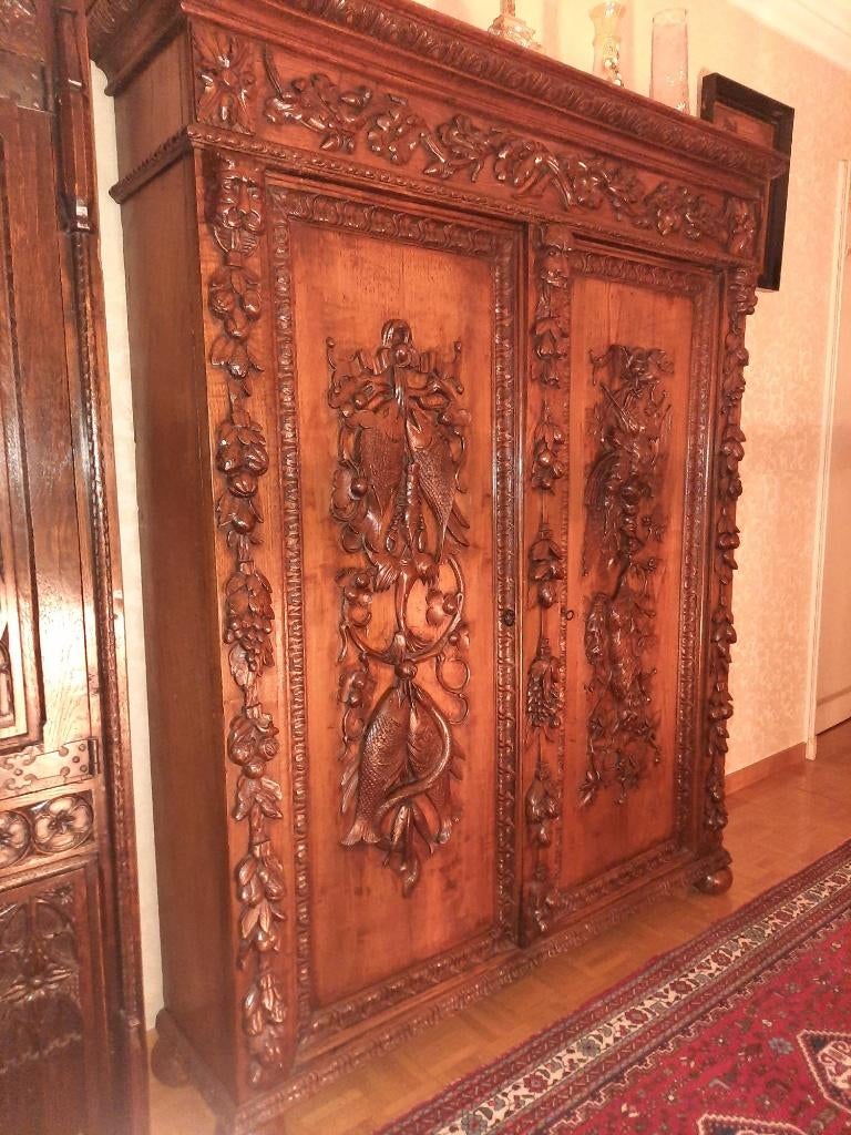 Kast antiek hout jachtkast, Ophalen