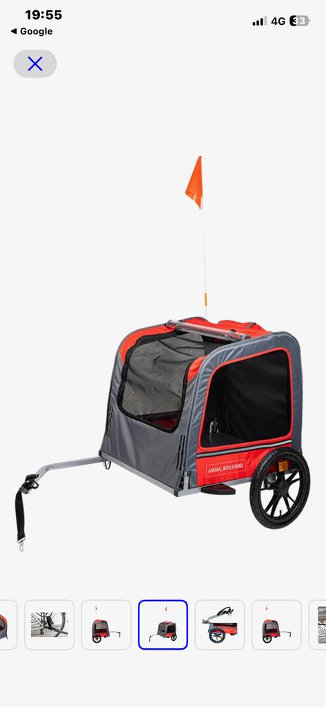 Honden fietskar demonteerbaar, Animaux & Accessoires, Accessoires pour chiens, Comme neuf, Enlèvement