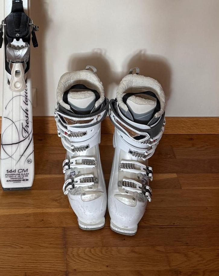 Skibotten maat 26, Sport en Fitness, Skiën en Langlaufen, Gebruikt, Overige typen, Ski, Salomon, Ophalen