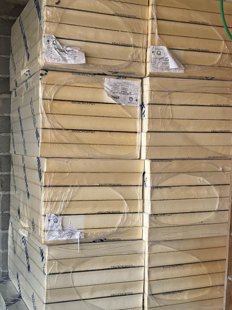 PIR vloerisolatie dikte 80 mm, Doe-het-zelf en Bouw, Isolatie en Afdichting, Ophalen, Nieuw, Hardschuim (Pir), 15 m² of meer