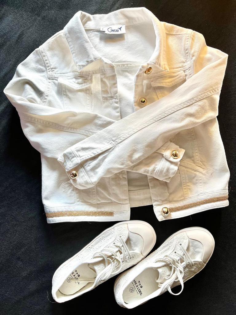 Gilet blanc et chaussures pour la communion, Enlèvement, Comme neuf