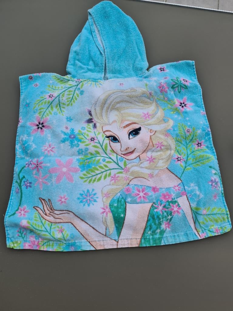 cape of poncho in badstof Frozen, Kinderen en Baby's, Kinderkleding | Maat 98, Ophalen, Zo goed als nieuw