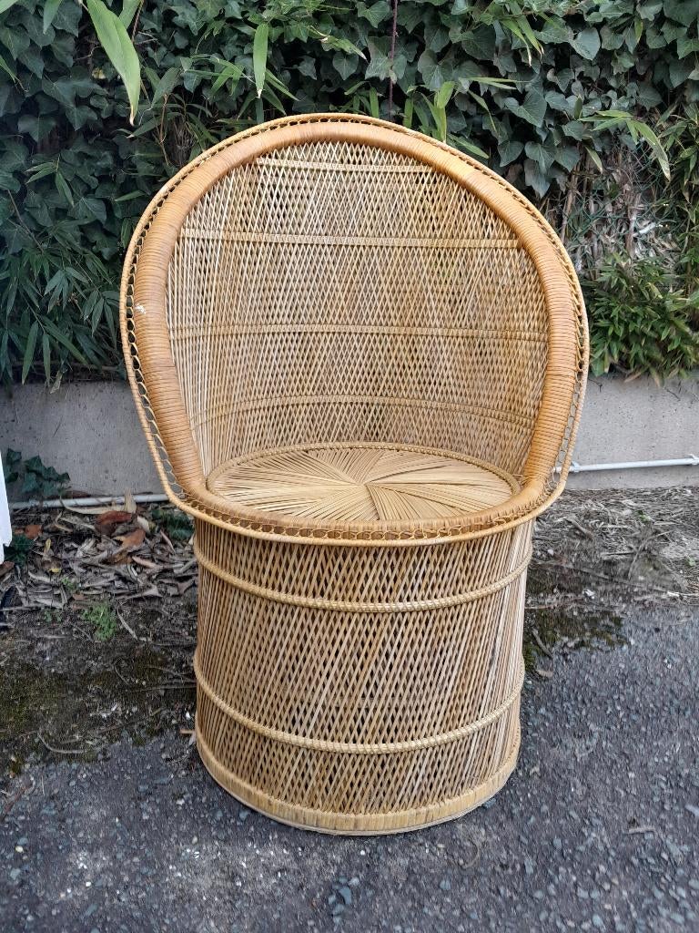 Fauteuils Emanuelle, Moins de 75 cm, Osier ou Rotin, Enlèvement, Utilisé