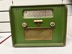 Vintage Radio „His Master's Voice” - 50’s - Green & Brass, Ophalen of Verzenden, Gebruikt, Radio