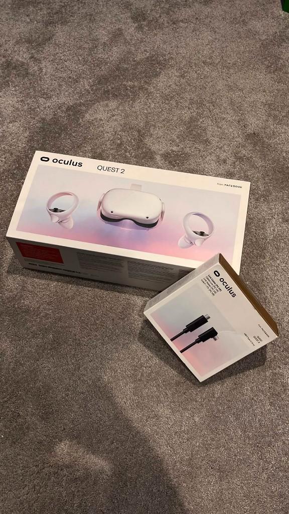 Oculus Quest 2 Perfecte Staat, Consoles de jeu & Jeux vidéo, Virtual Reality, Comme neuf, Autres plateformes, Lunettes VR, Enlèvement ou Envoi