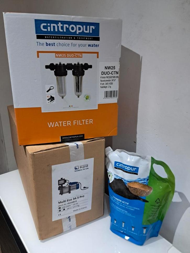 Pack Surpression & Filtration – KSB Multi Eco 34.5 Pro + Fi, Jardin & Terrasse, Pompes à eau, Neuf, Électrique, Pompe pour citernes d'eau de pluie