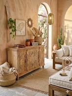 Buffet unique New Ibiza/Boho sculpté à la main, Maison & Meubles, 25 à 50 cm, Moins de 100 cm, 150 à 200 cm, Enlèvement