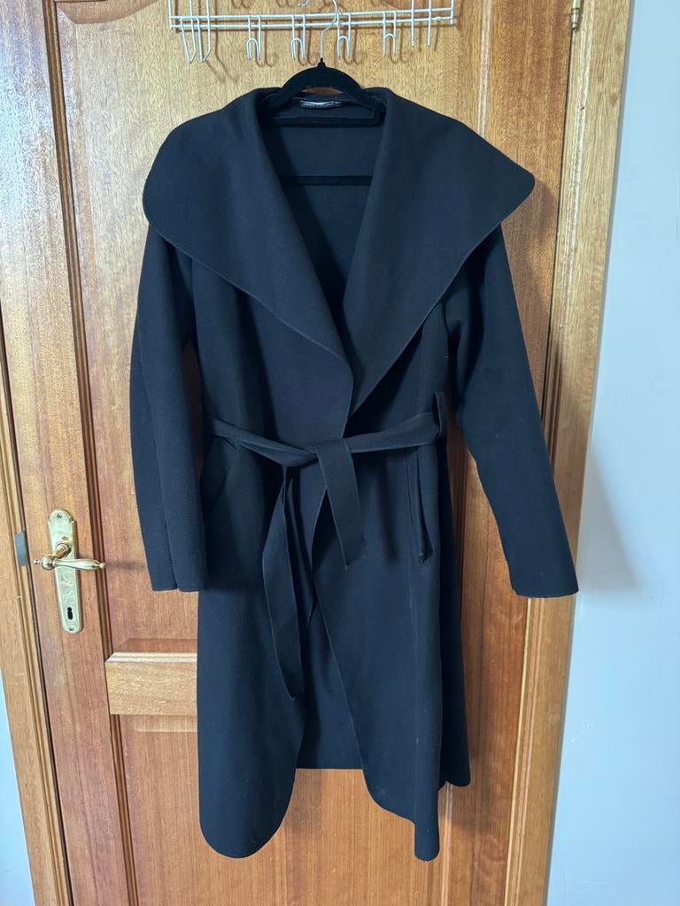 Trench-manteau/veste en laine noire, Enlèvement, Neuf, Taille 46/48 (XL) ou plus grande, Noir