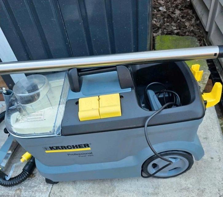 Kit complet Kärcher Puzzi 10/1 + demi-seau de poudre, Electroménager, Aspirateurs, Comme neuf, Enlèvement ou Envoi