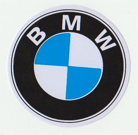 BMW logo sticker rond #1, Motoren, Accessoires | Stickers, Verzenden