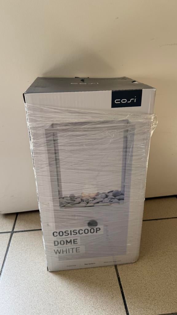 Glaslantaarn met haardvuur - NIEUW, Ophalen, Zo goed als nieuw