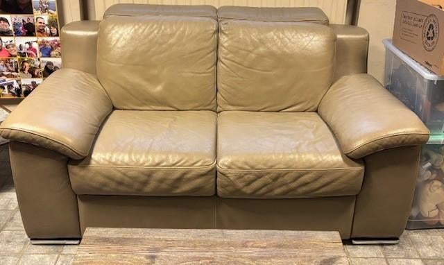 Cuir biplace, 75 à 100 cm, Enlèvement, Utilisé, 150 à 200 cm