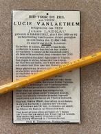 OORLOG40-45 VANLAETHEM Kaaskerke en +Beschieting Houtem1940, Verzamelen, Ophalen of Verzenden, Bidprentje