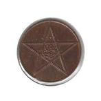 Marokko, 10 Mazunas AH1340Pa(1922)., Ophalen of Verzenden, Overige landen, Losse munt