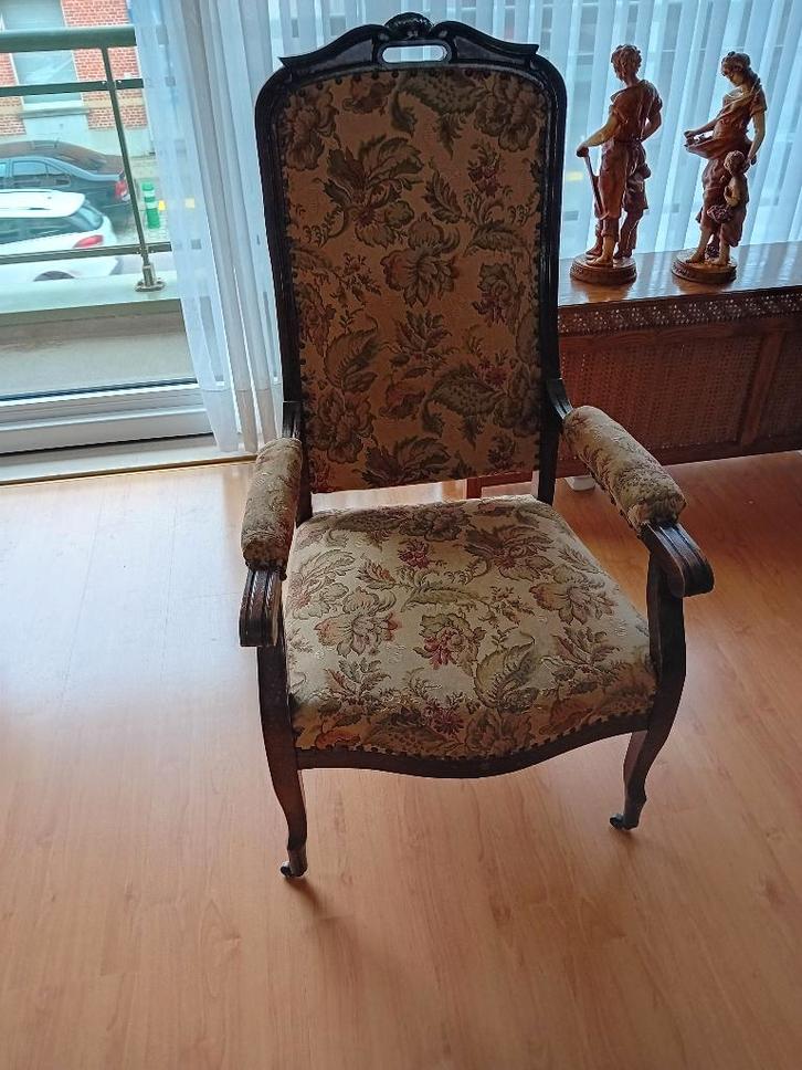 antieke zetel, Antiek en Kunst, Antiek | Meubels | Stoelen en Sofa's, Ophalen