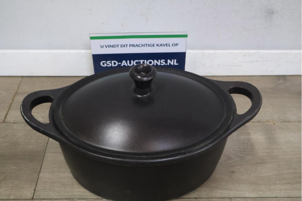 Zwarte Gietijzeren Kookpan van Tefal, Huis en Inrichting, Keuken | Potten en Pannen