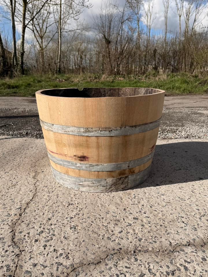 Wijnvaten. Halve tonnen, verschillende maten beschikbaar, Ophalen, Zo goed als nieuw, Hout, Tuin