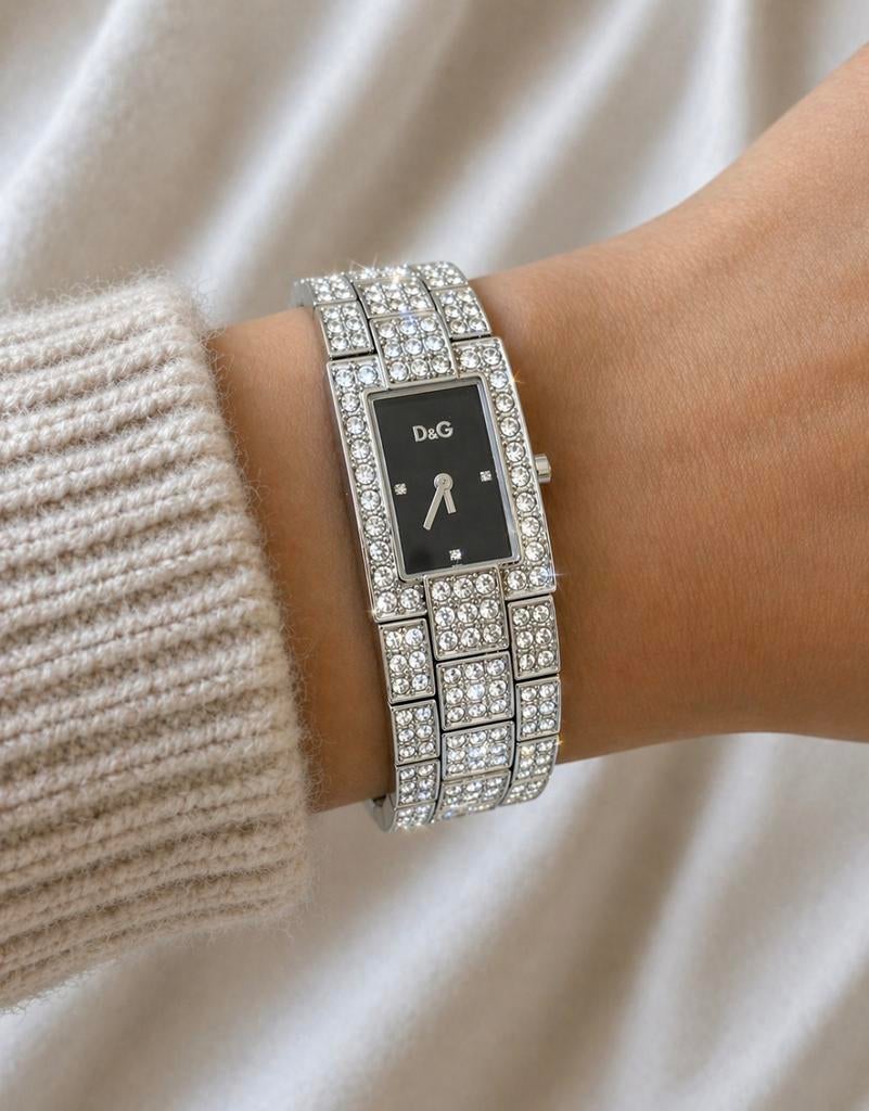 Montre dolce et Gabbana femme avec strass, Enlèvement ou Envoi, Avec strass, Acier, Acier