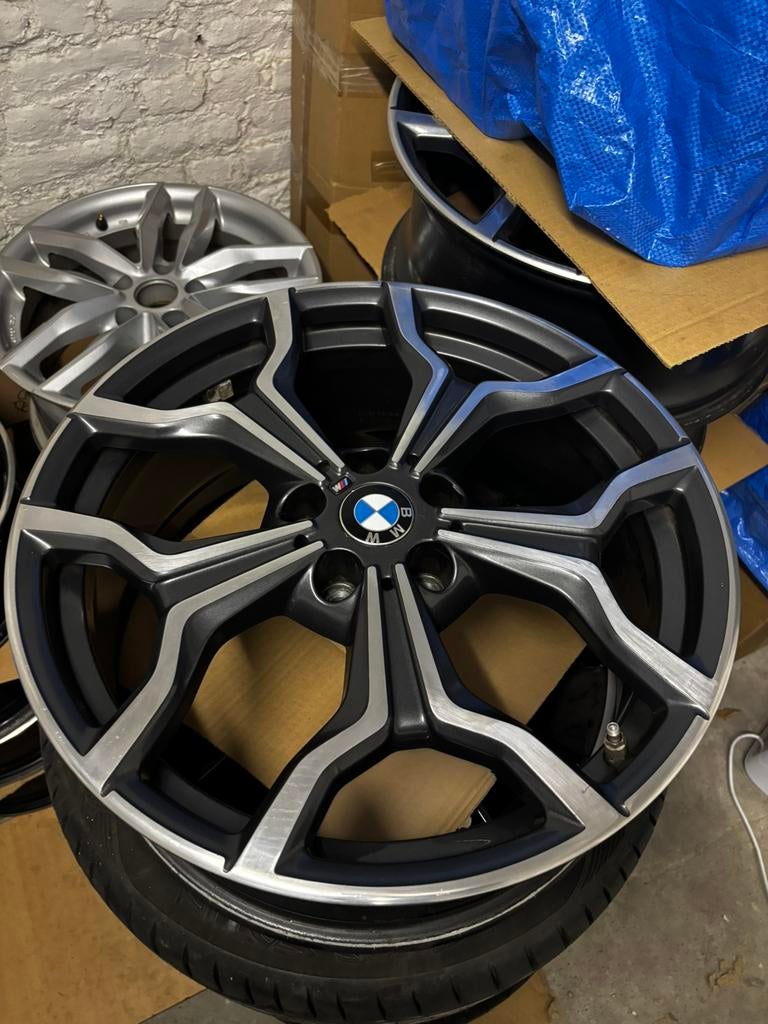 Set 4 jantes BMW M original 19 5x112 + capteurs + 5eme jante, Enlèvement