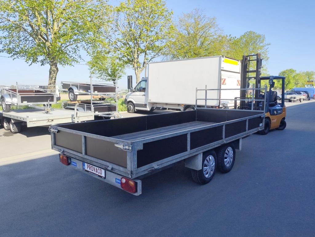 Plateau dubbelas mtm 750kg keuringsvrij 180x400cm, Enlèvement