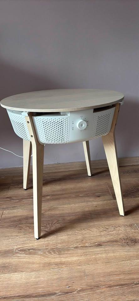 Tafel met luchtreiniger, Maison & Meubles, Tables | Tables d'appoint, Comme neuf, Rond, 45 à 60 cm, 55 à 75 cm, Enlèvement