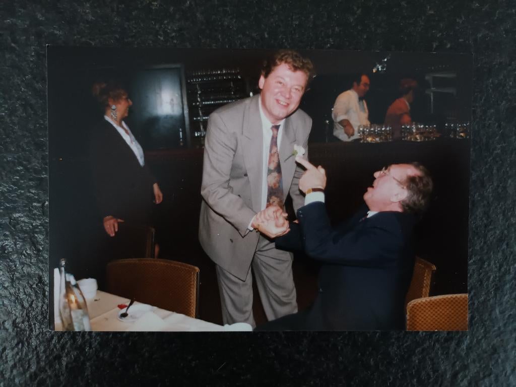 Persfoto Ludo Dielis / Raymond Ceulemans - biljart, Verzenden, Nieuw, Poster, Plaatje of Sticker