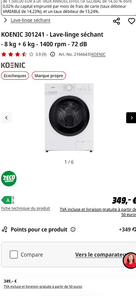 Machine à laver, Electroménager, Lave-linge, 6 à 8 kg, Enlèvement, Comme neuf, Élévateur
