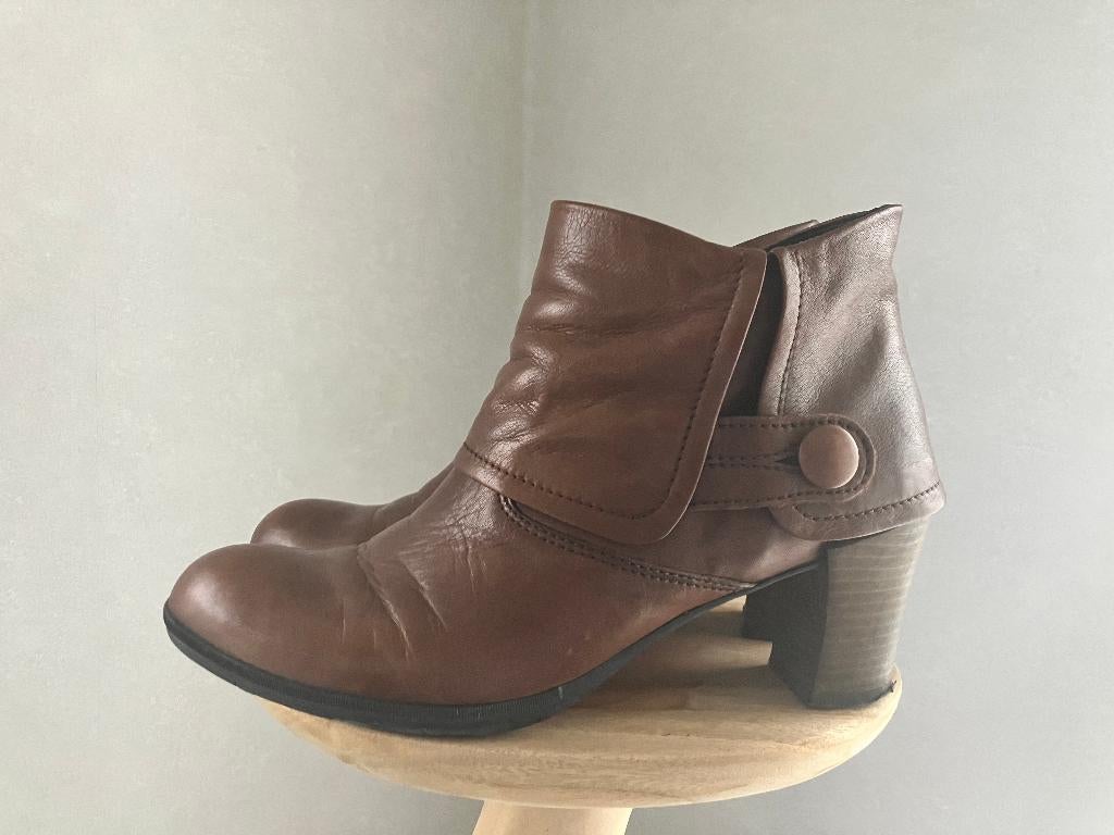 Bruine lederen enkellaarzen Wolky maat 42, Kleding | Dames, Schoenen, Bruin, Lage of Enkellaarzen, Ophalen of Verzenden, WOLKY