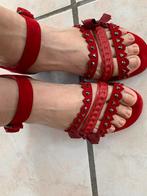 Sandalen Maripe rood 38 1/2 kwaliteitsleer, Kleding | Dames, Schoenen, Ophalen, Sandalen of Muiltjes, Zo goed als nieuw, Rood