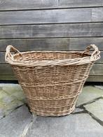Grand panier en osier, Maison & Meubles, Osier, Enlèvement, Ovale, Panier