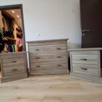 2 nachtkastjes en bijpassende ladekast, Huis en Inrichting, Kasten | Ladekasten, Ophalen, Gebruikt