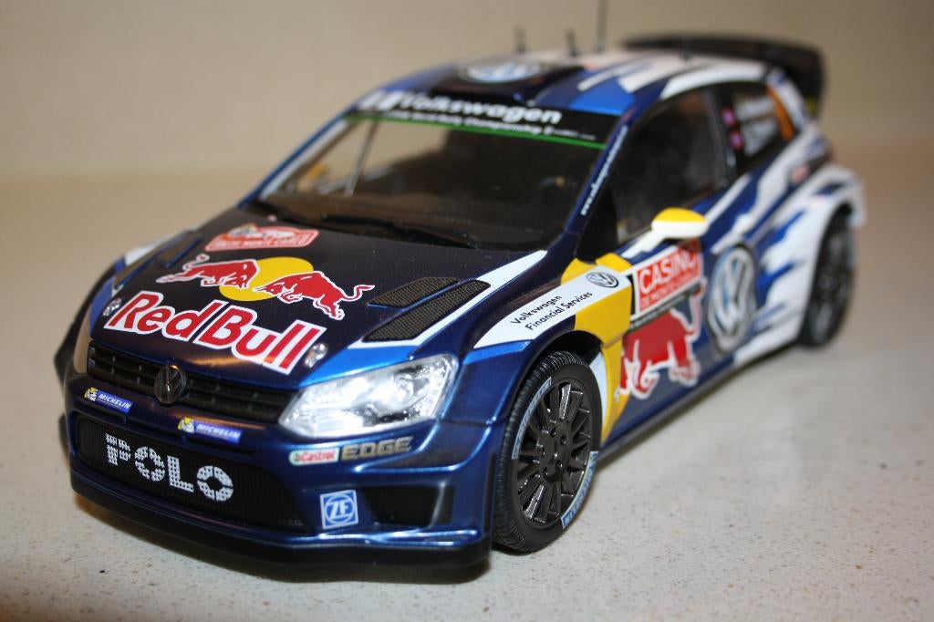 1:18 Volkswagen Polo R WRC A.Mikkelsen Rally Monte-Carlo., Hobby en Vrije tijd, Modelauto's | 1:18, Ophalen of Verzenden, Zo goed als nieuw