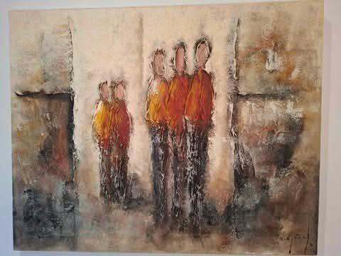 Jochem de Graaf - Figuren - 80 x 100 cm, Antiek en Kunst, Ophalen