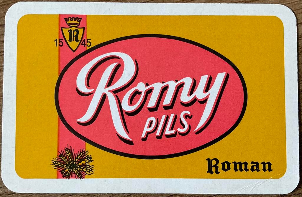 Speelkaart ROMY PILS/ROMAN, Ophalen of Verzenden, Zo goed als nieuw, Speelkaart(en)