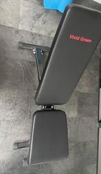 Vivid Green verstelbare fitnessbank –inklapbaar –goede staat, Sport en Fitness, Ophalen, Zo goed als nieuw, Benen, Fitnessbank