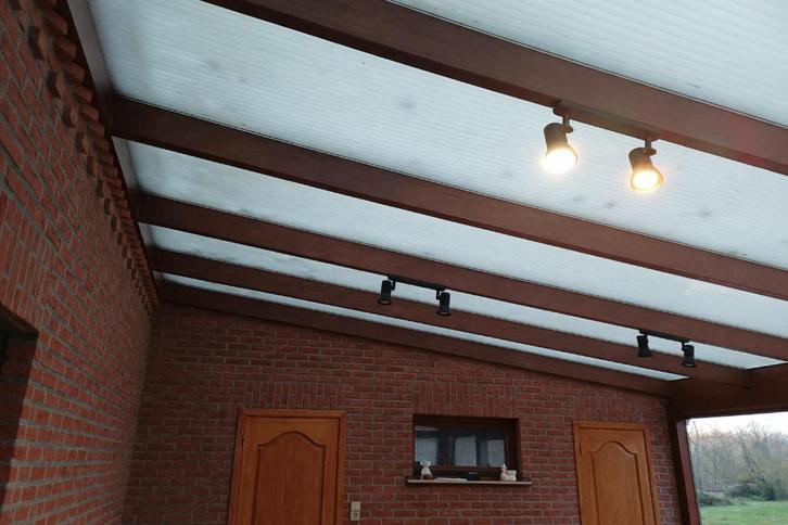 A vendre véranda en méranti, Tuin en Terras, Overkappingen, Gebruikt, Veranda, Ophalen