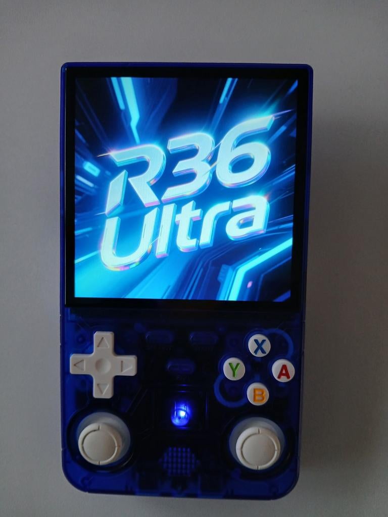 R36 Ultra Retro Handheld – Transparant Blauw – 15.000+ Games, Games en Spelcomputers, Spelcomputers | Overige, Ophalen of Verzenden