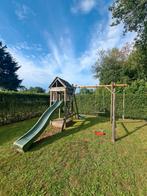 Houten speeltuin, Kinderen en Baby's, Speelgoed | Buiten | Speeltoestellen, Ophalen, Gebruikt, Schommel