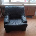 fauteuil cuir 80x90, Maison & Meubles, Enlèvement, Utilisé, 75 à 100 cm, Cuir
