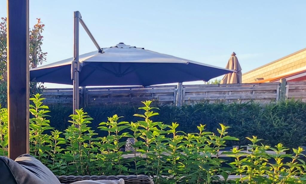 Parasol, Tuin en Terras, Parasols, Ophalen, Gebruikt, 2 tot 3 meter, Zweefparasol