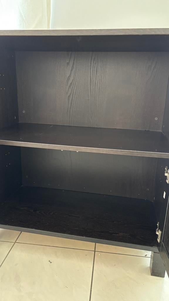 Buffet bas / Meuble de rangement – Noir-brun, Maison & Meubles, Enlèvement, Comme neuf