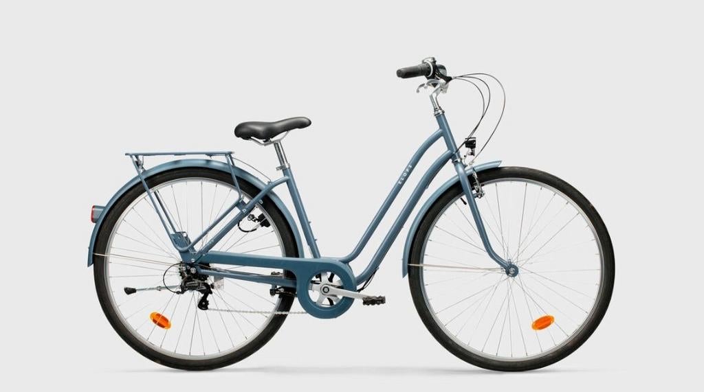 ELOPS dames stadsfiets, incl zakken, pomp, lampjes, slot, Ophalen, Versnellingen