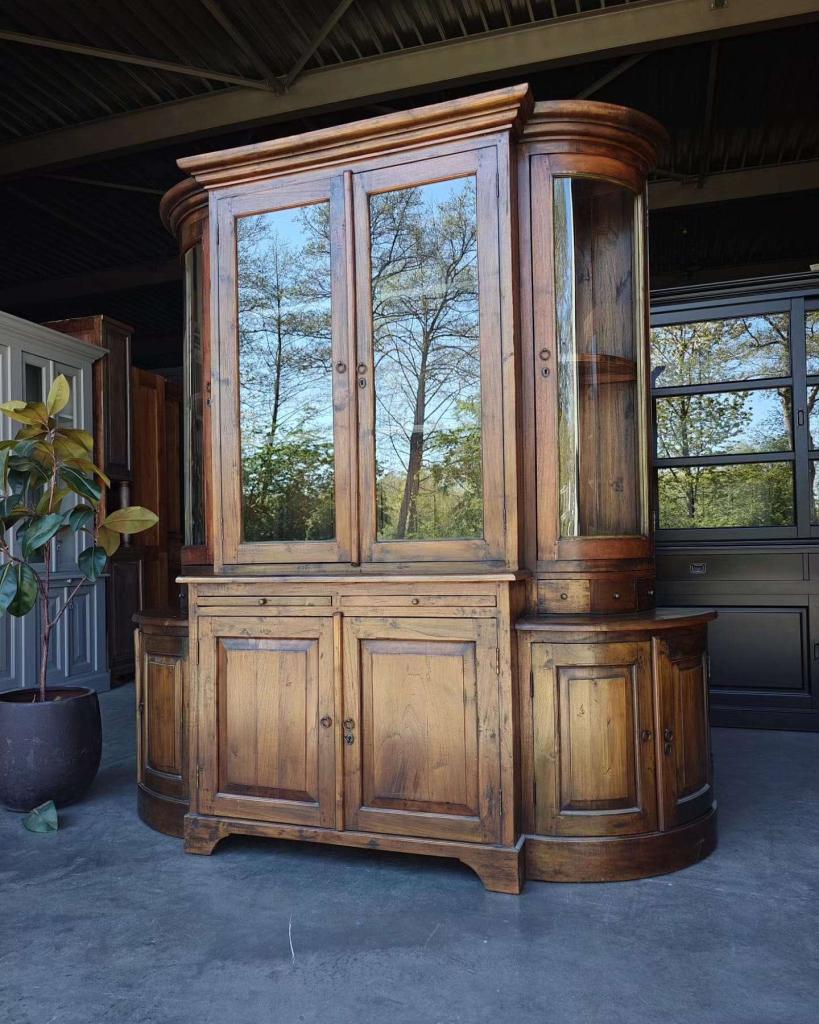 Prachtige antieke winkelvitrine, Winkelkast organisch  #6609, Ophalen of Verzenden