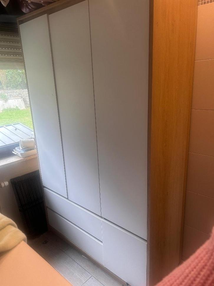 Kleerkast, Huis en Inrichting, Kasten | Kleerkasten, Gebruikt, 150 tot 200 cm, 100 tot 150 cm, 50 tot 75 cm, Met lade(s), Met deur(en)