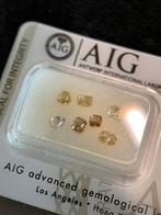 7 diamants taille mixte de 0,99 carats Très bon état (250), Enlèvement ou Envoi, Neuf