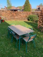 Stijlvolle tuinset Maisons du Monde met 6 stoelen, Ophalen, Zo goed als nieuw, Tuinset