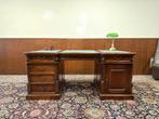 Klassiek Engels Chesterfield Bureau Partnerdesk, Ophalen
