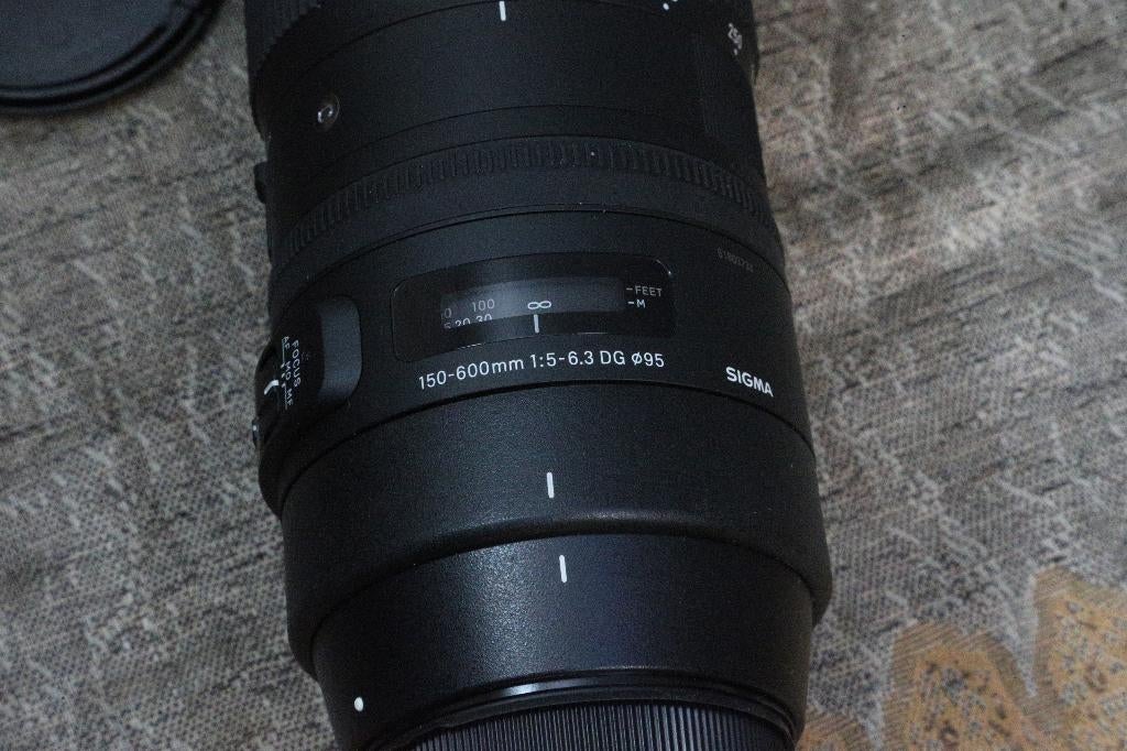 Sigma 150-600mm 1:5-6.3 DG  O95 (Canon Ef), Ophalen of Verzenden, Zo goed als nieuw, Telelens, Zoom