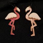 Flamingo oorbellen, Overige materialen, Hangers, Nieuw, Ophalen of Verzenden