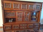 antiek Breughelkast met fijn houtsnijwerk, Antiquités & Art, Enlèvement